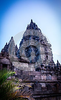 Facade of Prambanan Temple, Yogyakarta, Indonesia