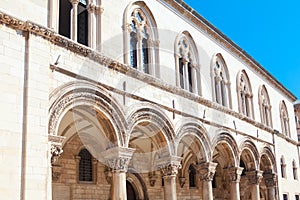 Facade of Rector`s Palace in Dubrovnik