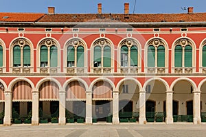 Facade. Republic Square. Split. Croatia