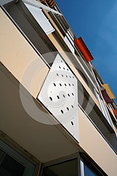 Facade of a residential building in Dessau