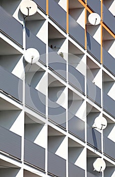 Facade of a residential building