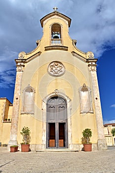 Facade of Sacro Cuore Church, Modica, Ragusa, Sicily, Italy, Europe