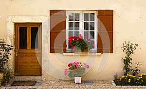 Facade in Saint Jean de Cole France