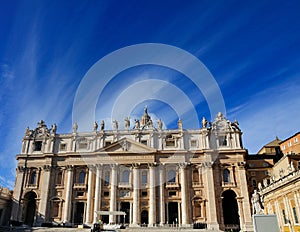 Facade of the Saint Peter, Rome