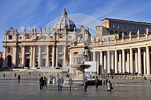 Facade of the Saint Peter, Rome