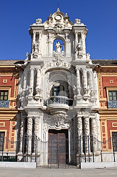 Facade of Saint Telmo Palace in Sevilla photo