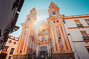 Facade of San Ildefonso Church, Seville - Spain