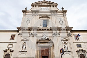 Facade of San Marco Church in Florence