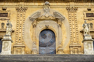 Facade of San Pietro Church in Modica