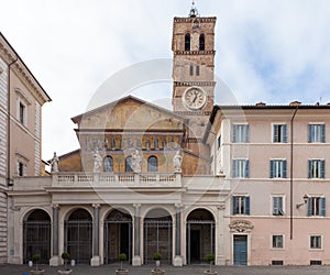 Facade of Santa Maria in Trastevere,