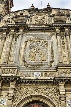 Facade Santo Domingo Church Mexico City Mexico