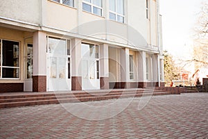 Facade of the school building