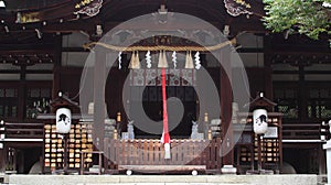 Facade of shinto shrine