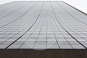 The facade of skyscraper, modern office photo