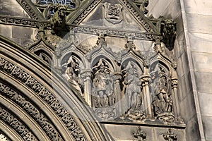 Facade of St Giles Cathedral Church; Royal Mile; Lawnmarket; Edinburgh photo