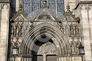 Facade of St Giles Cathedral Church; Royal Mile; Lawnmarket; Edinburgh