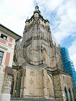 Facade of St Vitus Cathedral, Prague