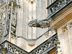 Facade of St Vitus Cathedral, Prague