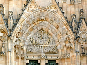 Facade of St Vitus Cathedral, Prague