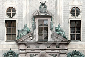 Facade and statuary of the Munich Residence