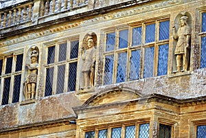 facade with statues of men