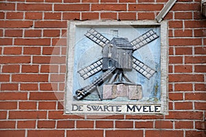 Facade Stone De Swarte Muele At Amsterdam The Netherlands 25-2-2025