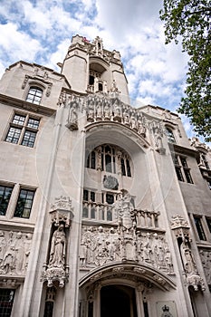 Facade of the Supreme Court building, London