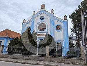 Facade of a synagogue in Nove Zamky. Slovakia