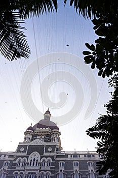 Facade of the Taj Mahal Palace in Mumbai, Maharashtra, India