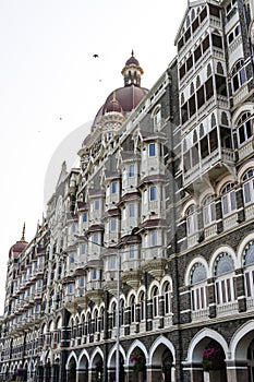 Facade of the Taj Mahal Palace in Mumbai, Maharashtra, India