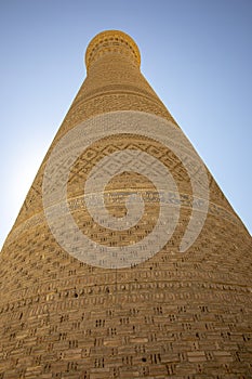 Facade of Tower of Death, Bukhara, Uzbekistan