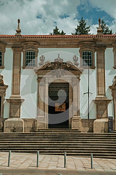 Facade of the Town Hall building in baroque style