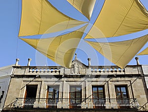 Town hall in Villanueva with awning, Badajoz - Spain photo