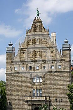 Facade of University Museum, Torun, Poland