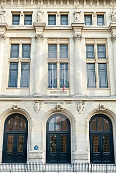 Facade of the University of Paris, Sorbonne