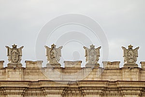 Facade with USSR symbols