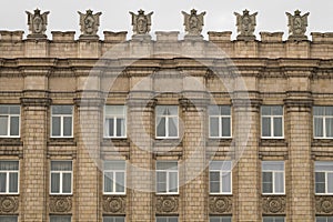Facade with USSR symbols