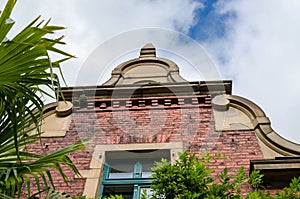 Facade view town house