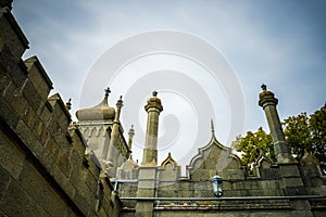 Facade of Vorontsov palace in Crimea