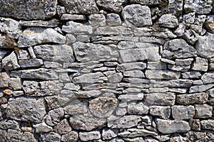 Facade wall grey stones rustic gray cement old facade building background