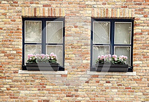 Facade with window