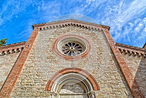 Facade of XIV Catholics parish church in Italy photo