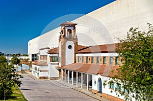 Facade of Zaragoza-Delicias railway station - Spain