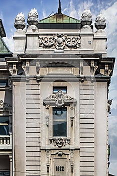 Facades of Belgrade - National Theater Building Frontage Detail