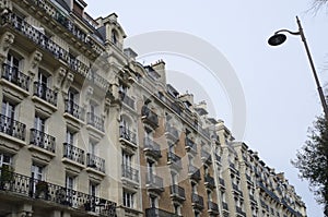 Facades buildings Paris