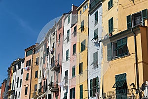 Facades on the seaside of Porto Venere