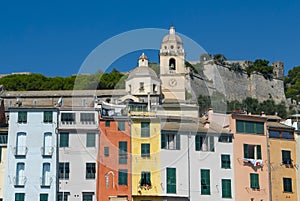 Facades on the seaside of Porto Venere