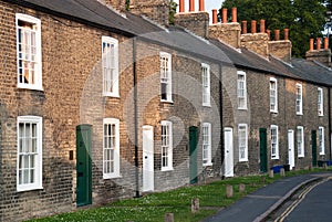 Facades of terraced houses