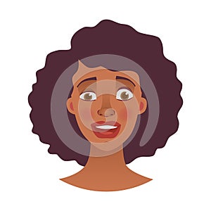 Face of African woman