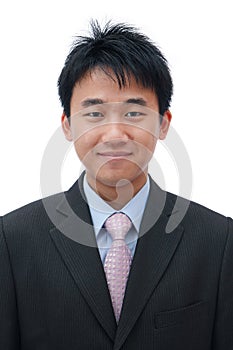 Face of asian business man